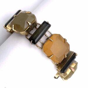 Vince Camuto Bracelet Brushed Gold Tone Ethereal Statement Toggle Closure